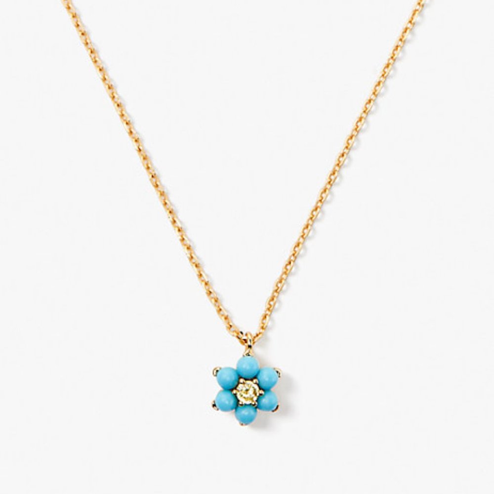 Myosotis flower mini pendant by Kate Spade